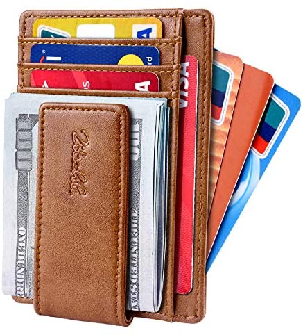 Zitahli Front Pocket Wallet For Men, Slim Money Clip Wallet With Strong Magnetic Closure, RFID Blocking
