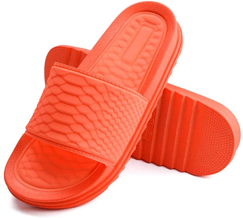 Slide Sandals for Women Summer Beach Anti-Slip Open Toe Flatform Shoes Casual Comfort Footbed Home Slippers Outdoor/Indoor