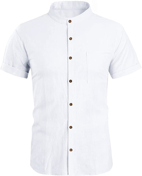 Men's Loose Fit Linen Shirt