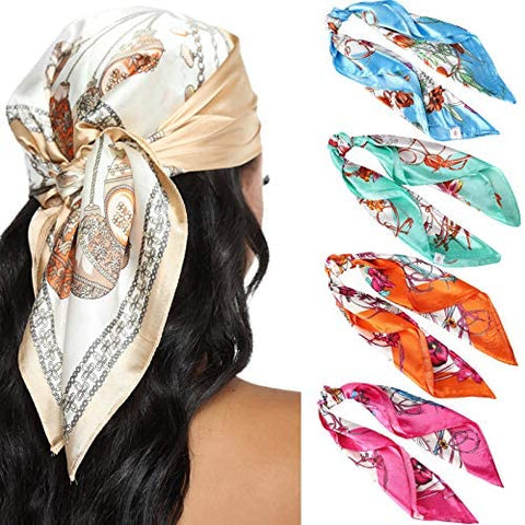 23.6 Inches Satin Head Scarves