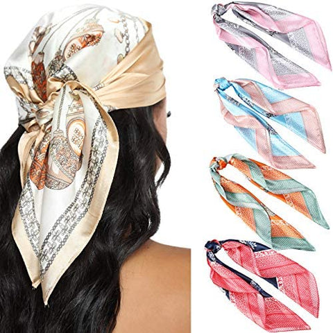 23.6 Inches Satin Head Scarves