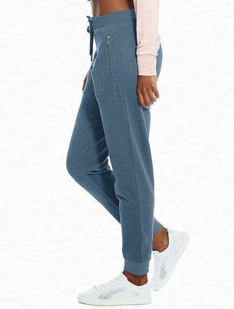 Joggers for Women Active Sweatpants Comfy Lounge Pants Workout Yoga Pants with Zipper Pockets