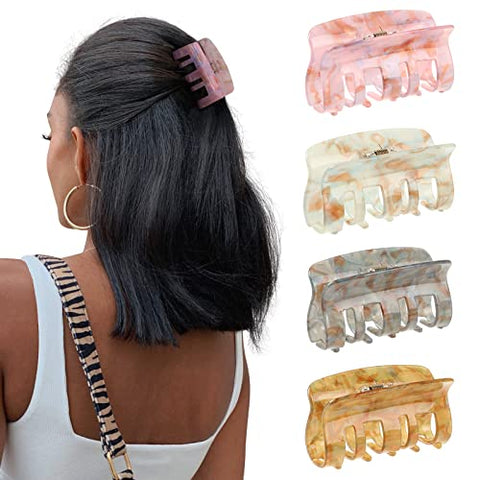 4Pcs Medium Hair Claw Clips