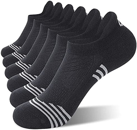CelerSport 6 Pack Women's Ankle Running Socks Low Cut Athletic Sports Socks