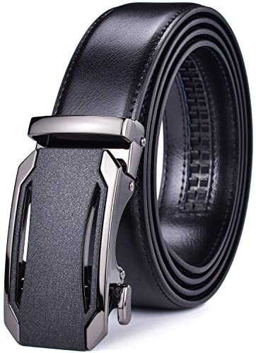 Men Belts Leather Male Slide Ratchet Work Dress Strap w Interchangeable Buckle Beltox