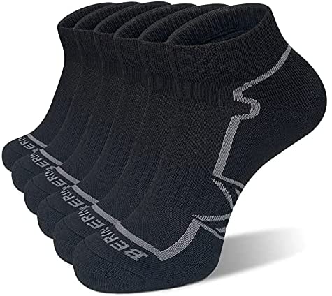 Men's Athletic Performance Ankle Running Socks (6 Pack)