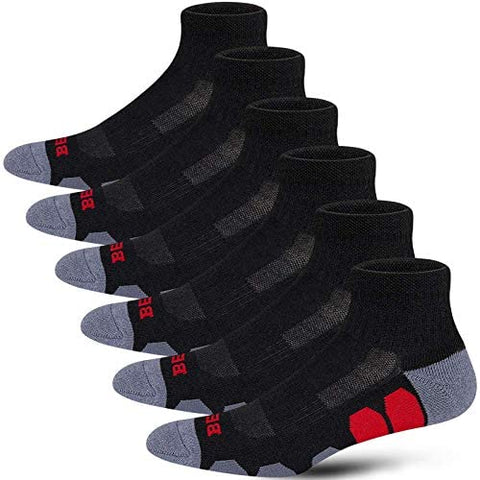 Men's Performance Athletic Ankle Running Socks (6 Pack)