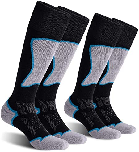 CELERSPORT 2/3 Pack Women's Ski Socks for Skiing, Snowboarding, Cold Weather Warm Socks, Winter Thermal Socks