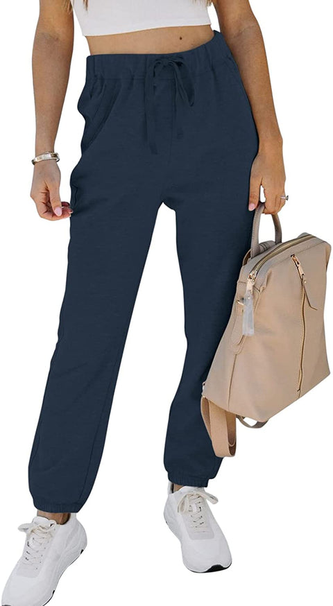 Fleece Joggers for Women Athletic Sweatpants Fall Clothes Comfy Lounge Pajamas Yoga Pants with Pockets