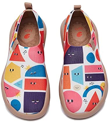 UIN Kid's Casual Slip-on Canvas Loafers Boys Girls Shoes Fashion Sneakers Funny Painted Travel Shoes