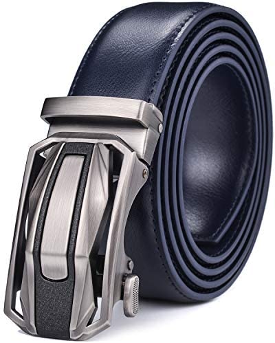 Men Belts Leather Male Slide Ratchet Work Dress Strap w Interchangeable Buckle Beltox