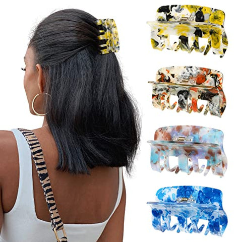 4Pcs Medium Hair Claw Clips