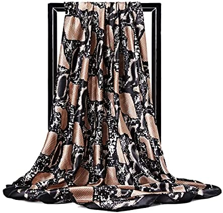 35” Satin Scarf Large Square Hair Scarves