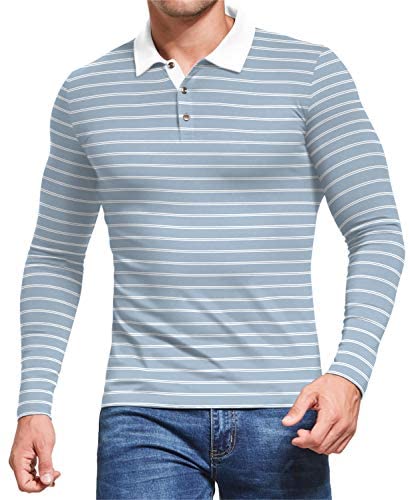 Men's Polo Shirt Short/Long Sleeve Casual Slim-fit Cotton Shirts