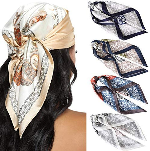 23.6 Inches Satin Head Scarves