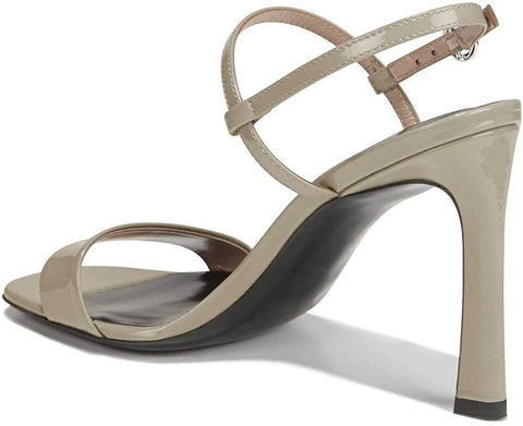 FSJ Women Trendy Square Open Toe Thick High Heel Slingback Ankle Strap Sandals Sexy Double Straps Slip on Pumps Dressy Adjustable Buckled Party Prom Wedding Shoes Size 4-15 US