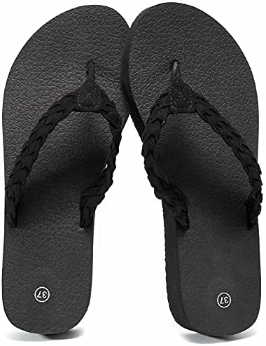 konhill Women's Flip Flops Slippers - Casual Comfortable Summer Beach Thong Sandals with Arch Support