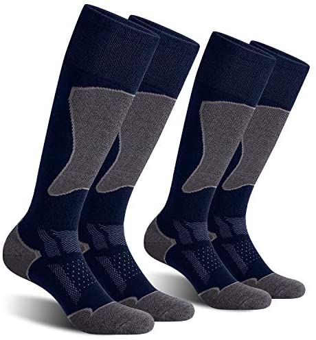 CelerSport 2/3 Pack Men's Ski Socks for Skiing, Snowboarding, Cold Weather, Winter Performance Socks