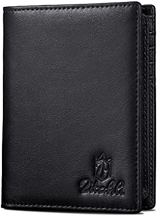 Zitahli Mens Genuine Leather Bifold Wallet Large Capacity Wallet for Men RFID-blocking with 15 Card Slots 2 Currency Pockets