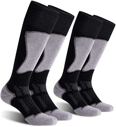 CELERSPORT 2/3 Pack Women's Ski Socks for Skiing, Snowboarding, Cold Weather Warm Socks, Winter Thermal Socks