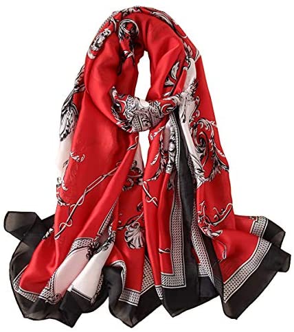 YMXHHB Silk Scarf 100% Mulberry Silk Fashion Scarves Long Lightweight Shawl Wrap …
