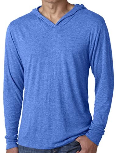 Yoga Clothing For You Mens Triblend Lightweight Hoodie Tee Shirt