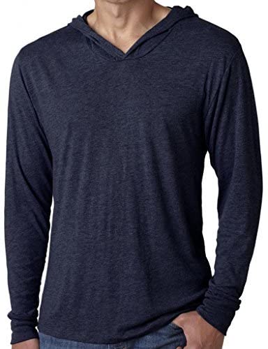 Yoga Clothing For You Mens Triblend Lightweight Hoodie Tee Shirt