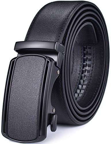 Men Belts Leather Male Slide Ratchet Work Dress Strap w Interchangeable Buckle Beltox