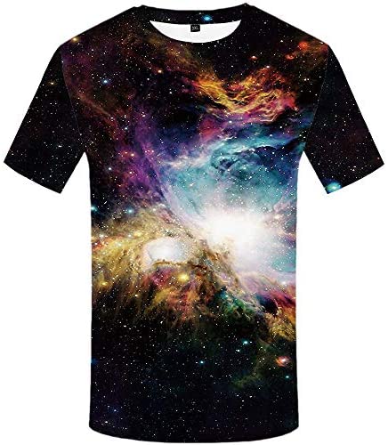 Galaxy T Shirt Universe T-Shirt Space T Shirts for Men Nebula Tshirts 3D Tee
