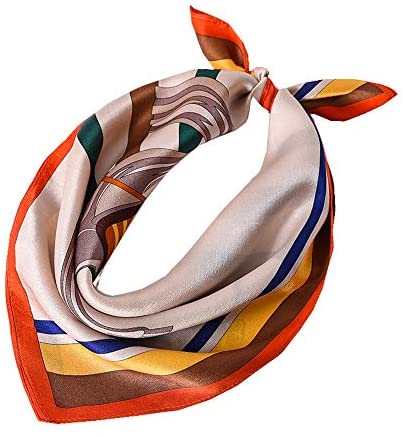 100% Real Mulberry Silk Scarf -21'' x 21''