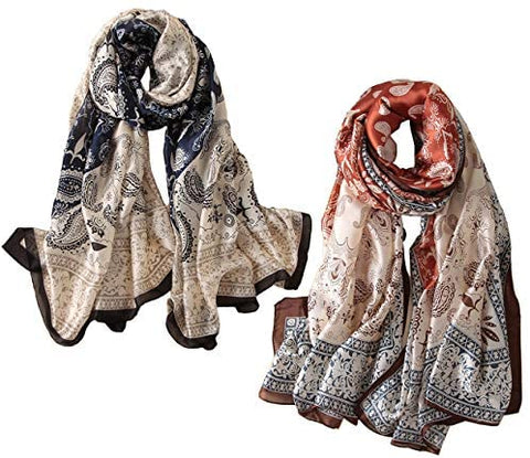 YMXHHB Silk Scarf 100% Mulberry Silk Fashion Scarves Long Lightweight Shawl Wrap …