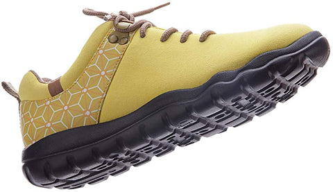 UIN Mens's Women's Quebec Microfiber Travel Sneaker Walking Lace-up Shoes Unisex