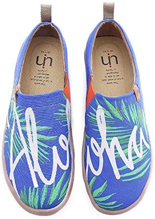 UIN Men's Canvas Sneakers Colorful Travel Loafers Shoes Hawaii Surfing