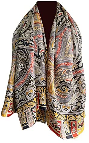 YMXHHB Fashion Scarves Scarf 100% Silk Feeling Scarf Silk Like Scarves Long Lightweight Sunscreen Shawls for Women