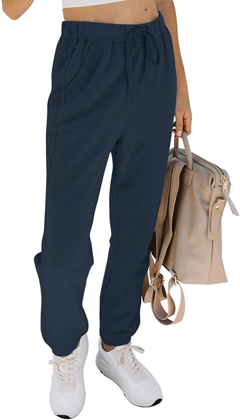 Fleece Joggers for Women Athletic Sweatpants Fall Clothes Comfy Lounge Pajamas Yoga Pants with Pockets