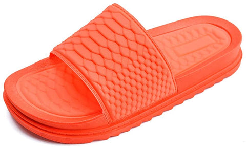 Slide Sandals for Women Summer Beach Anti-Slip Open Toe Flatform Shoes Casual Comfort Footbed Home Slippers Outdoor/Indoor