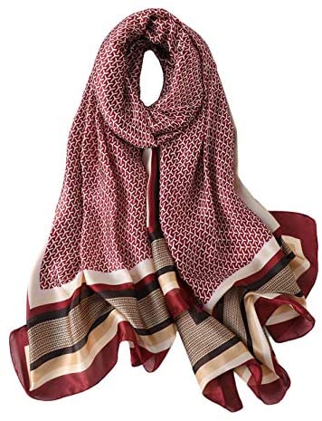 YMXHHB Silk Scarf 100% Mulberry Silk Fashion Scarves Long Lightweight Shawl Wrap …