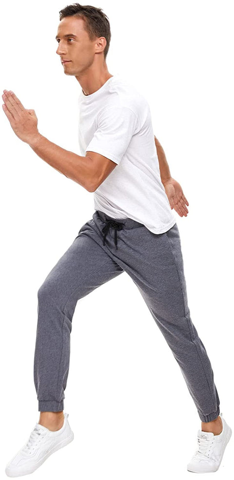 Men's Sweatpants with Pockets Joggers Sweatpants Slim Fit