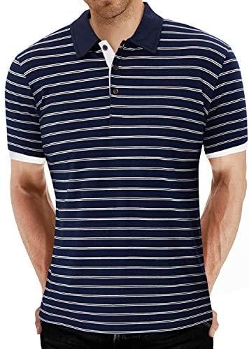Men's Polo Shirt Short/Long Sleeve Casual Slim-fit Cotton Shirts