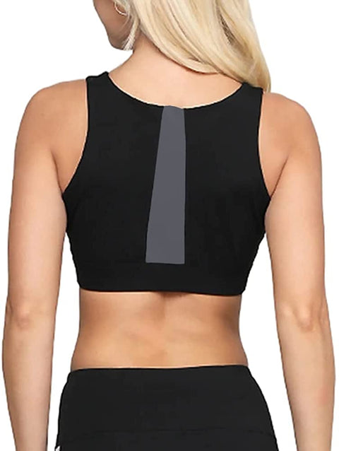 Women's Low Impact Breathable Stretchy Padded Sports Bra Workout Fitness Running Yoga Tanks