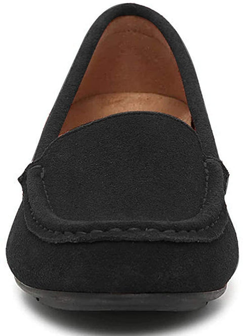 FSJ Women Comfy Closed Round Toe Moccasins Slip on Flat Slipper Soft Sole Loafer Daily Walking Shoes