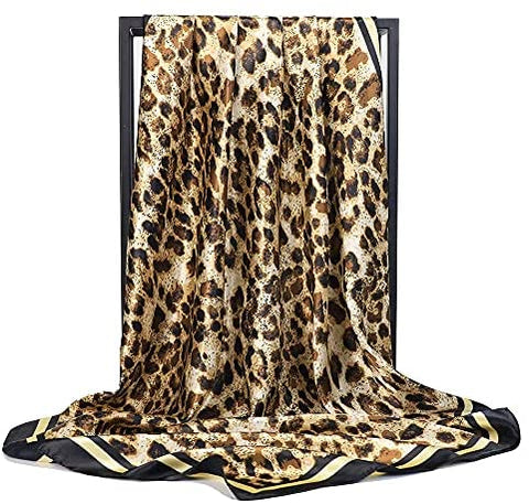 35” Satin Scarf Large Square Hair Scarves