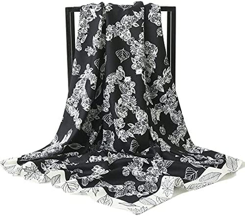 100% Pure Mulberry Silk Scarf 35" Large