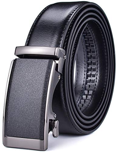 Men Belts Leather Male Slide Ratchet Work Dress Strap w Interchangeable Buckle Beltox