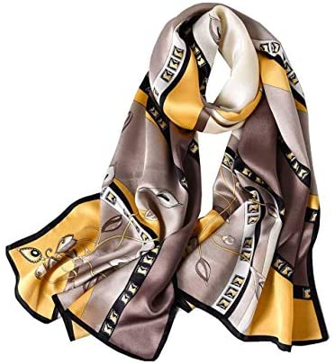 100% Mulberry Silk Long Scarf for Women