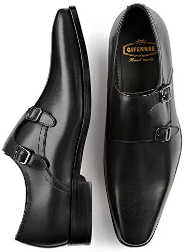 GIFENNSEMen's Leather Dress Oxfords Shoes