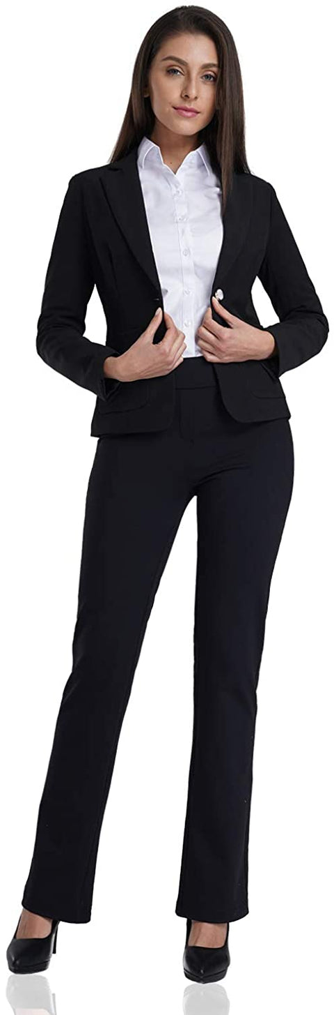 Black Leggings for Women, Super Comfy Stretchy Straight Leggings