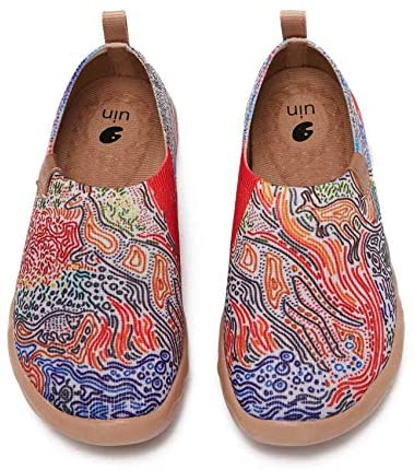 UIN Kid's Casual Slip-on Canvas Loafers Boys Girls Shoes Fashion Sneakers Funny Painted Travel Shoes