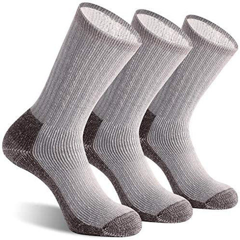 CelerSport Men's Hiking Socks with Full Cushioned Warm Thermal Crew Winter Boot Socks (3 Pairs)