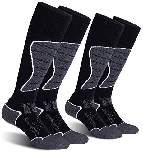 CelerSport 2/3 Pack Men's Ski Socks for Skiing, Snowboarding, Cold Weather, Winter Performance Socks